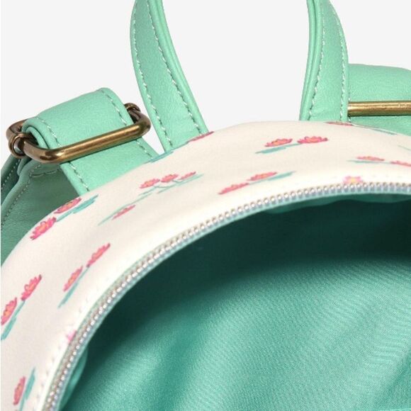👑🐸Loungefly The Princess & The Frog Tiana Water Lilies Mini Backpack - Picture 4 of 4